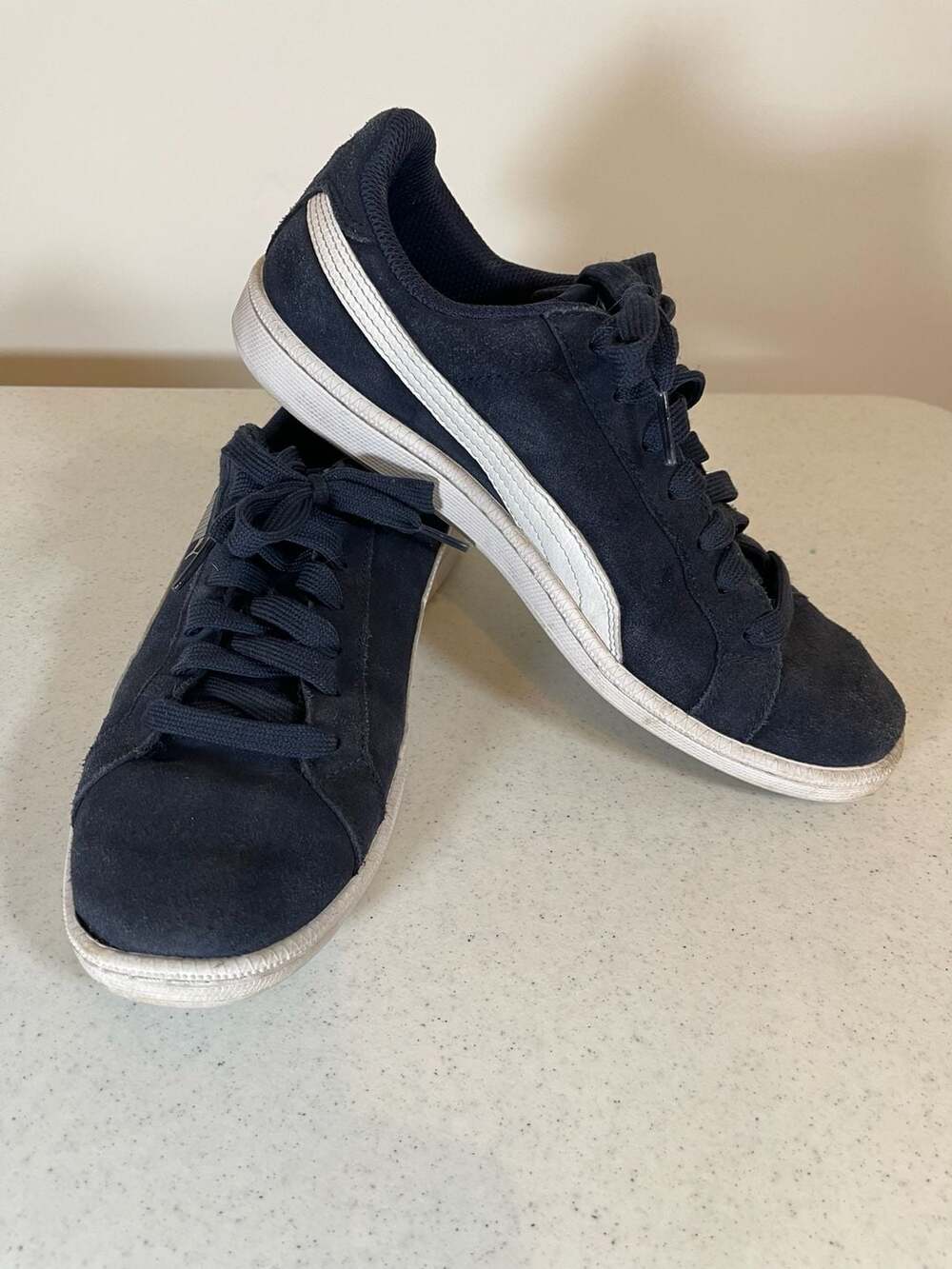 Puma Mens Smash 370205 01 Navy Casual Shoes Sneakers Size 8.5